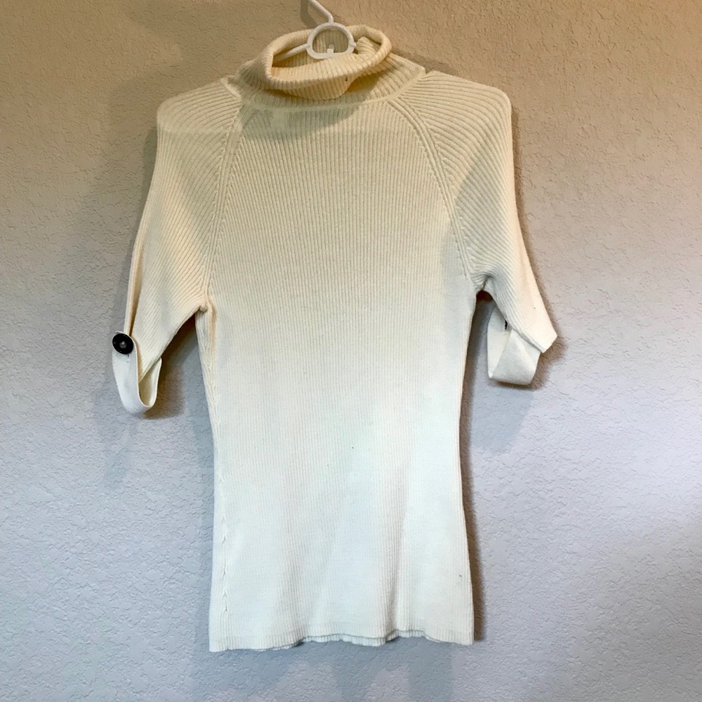 Cream turtleneck